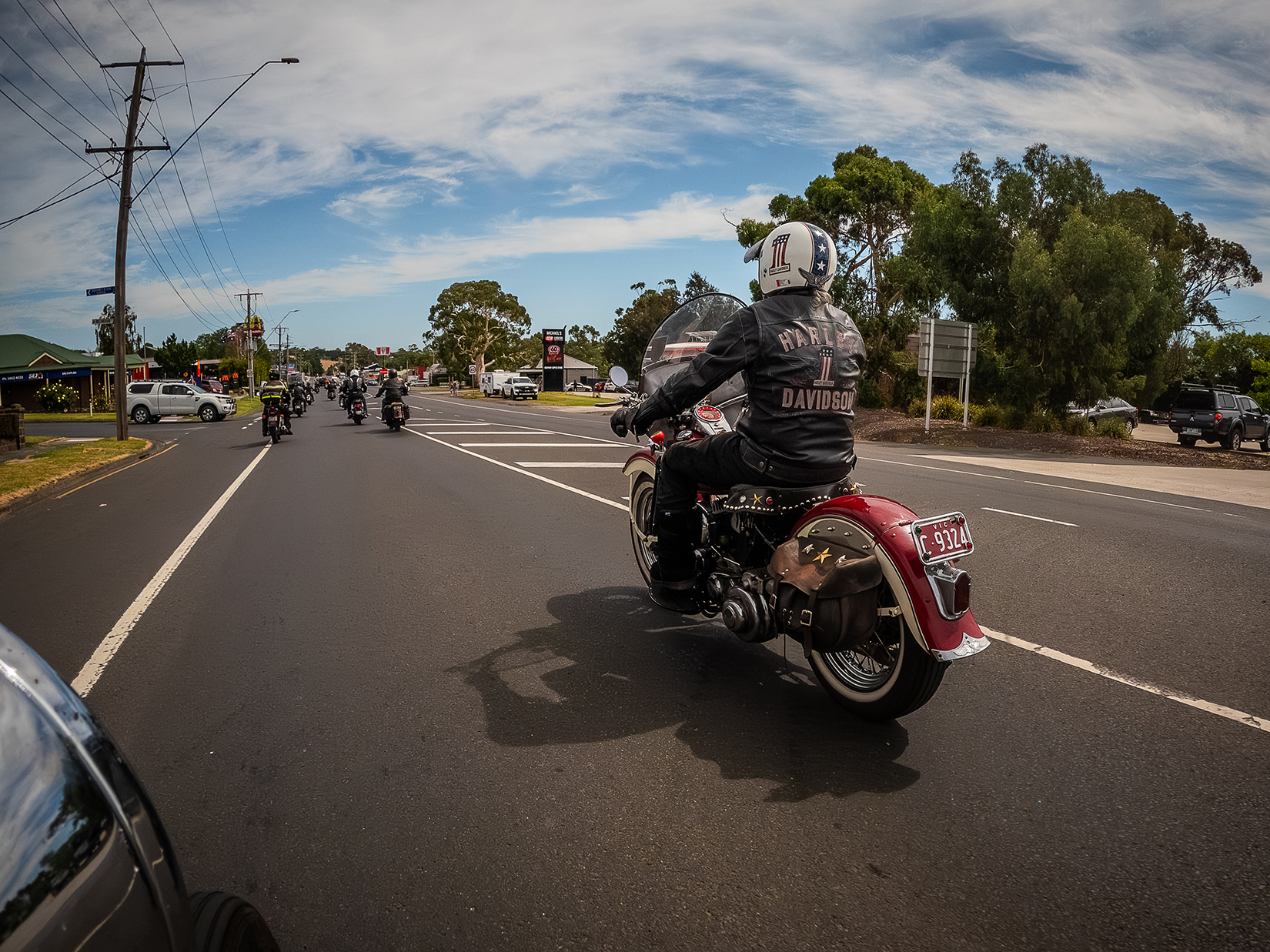 vintage harley davidson motorcycle