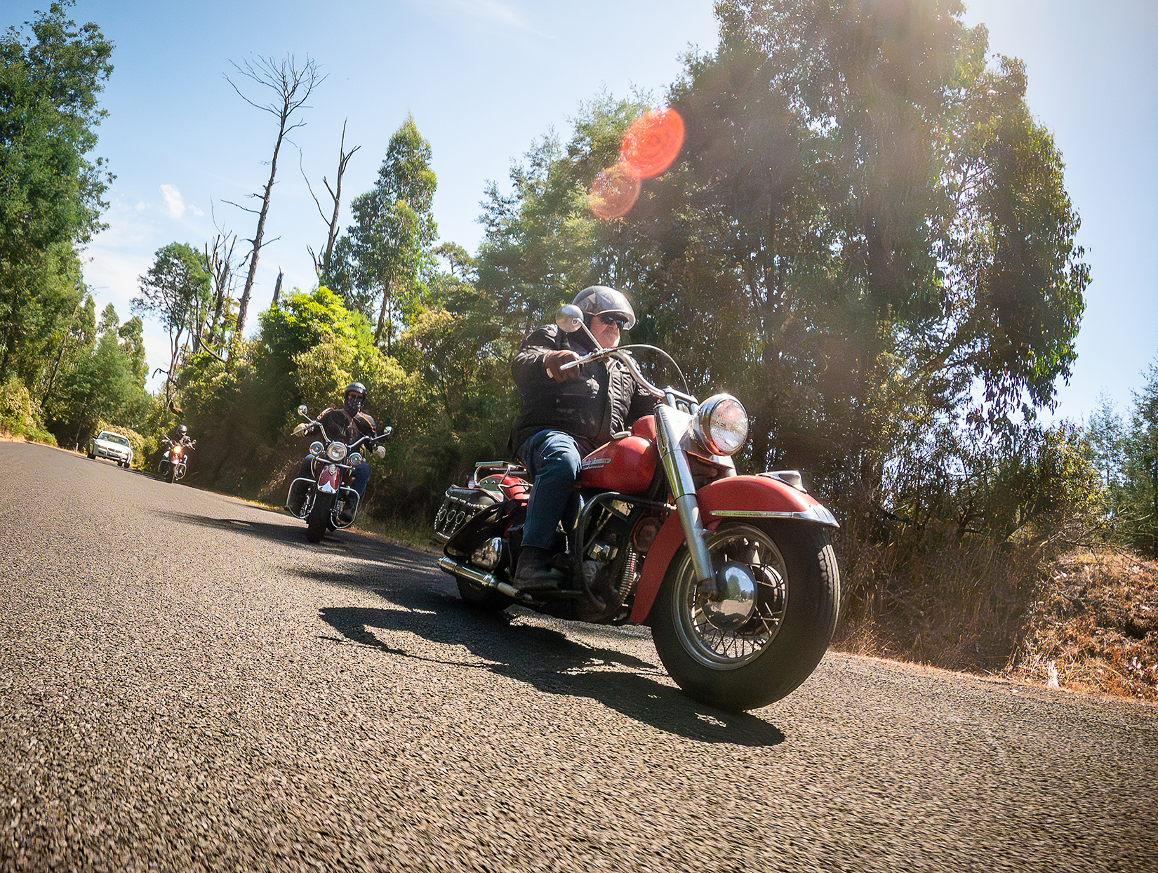 vintage harley davidson motorcycle