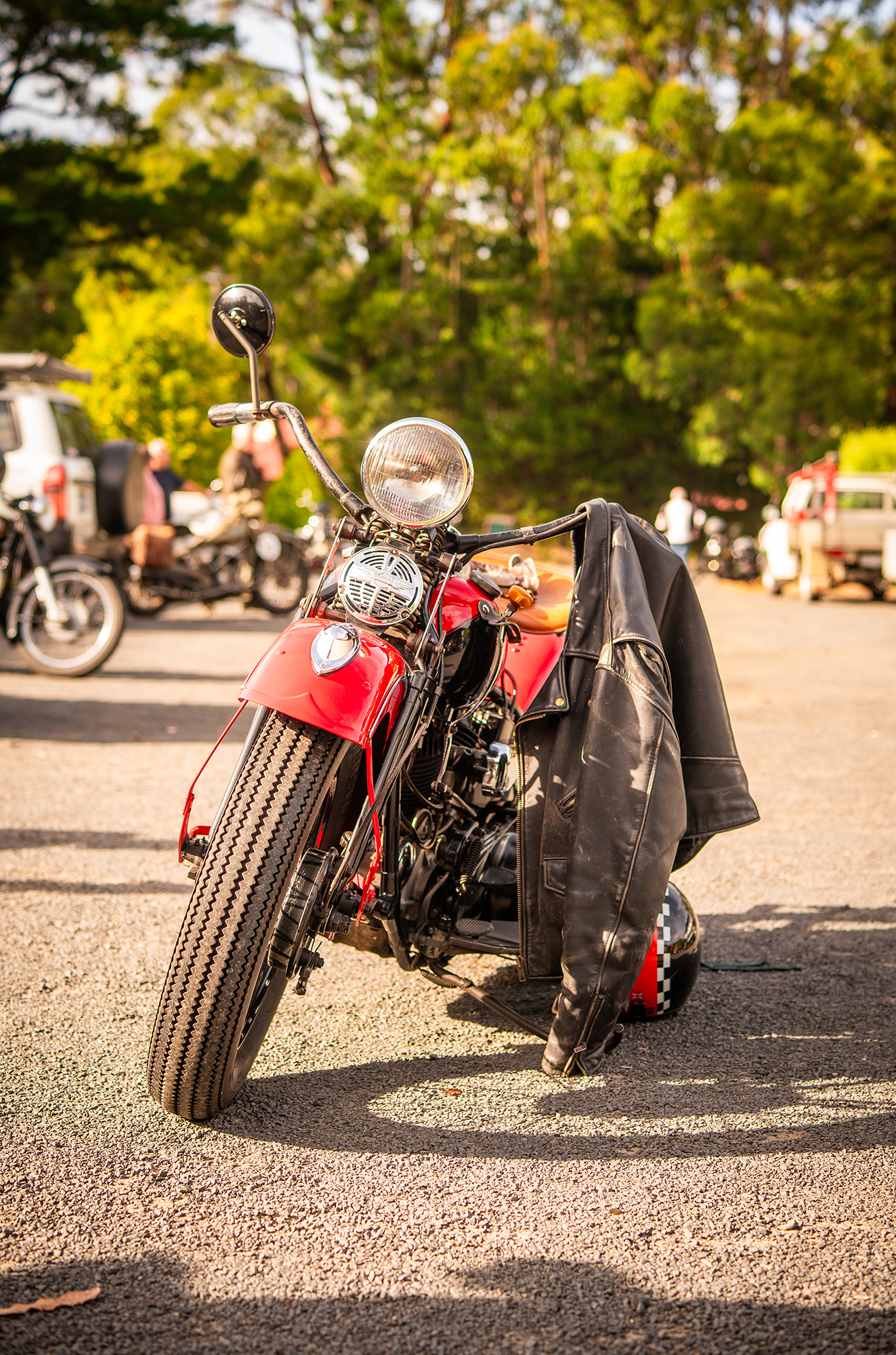 vintage harley davidson motorcycle