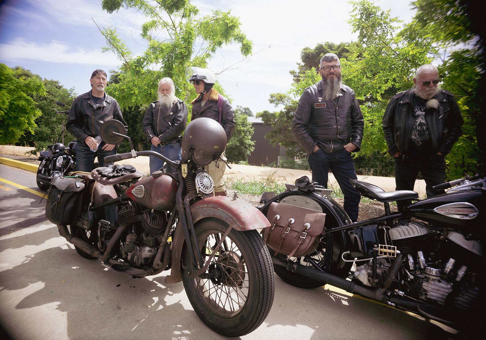 vintage harley davidson motorcycles