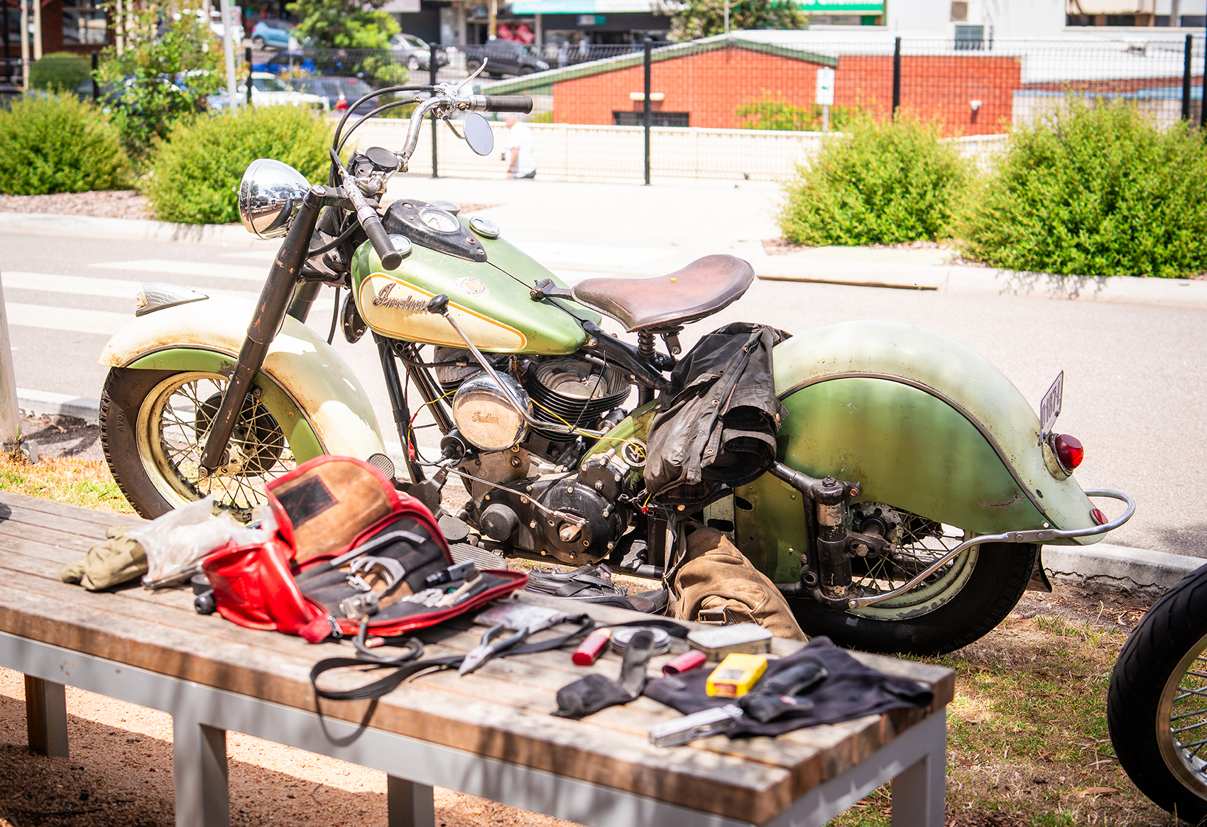 vintage indian motorcycle