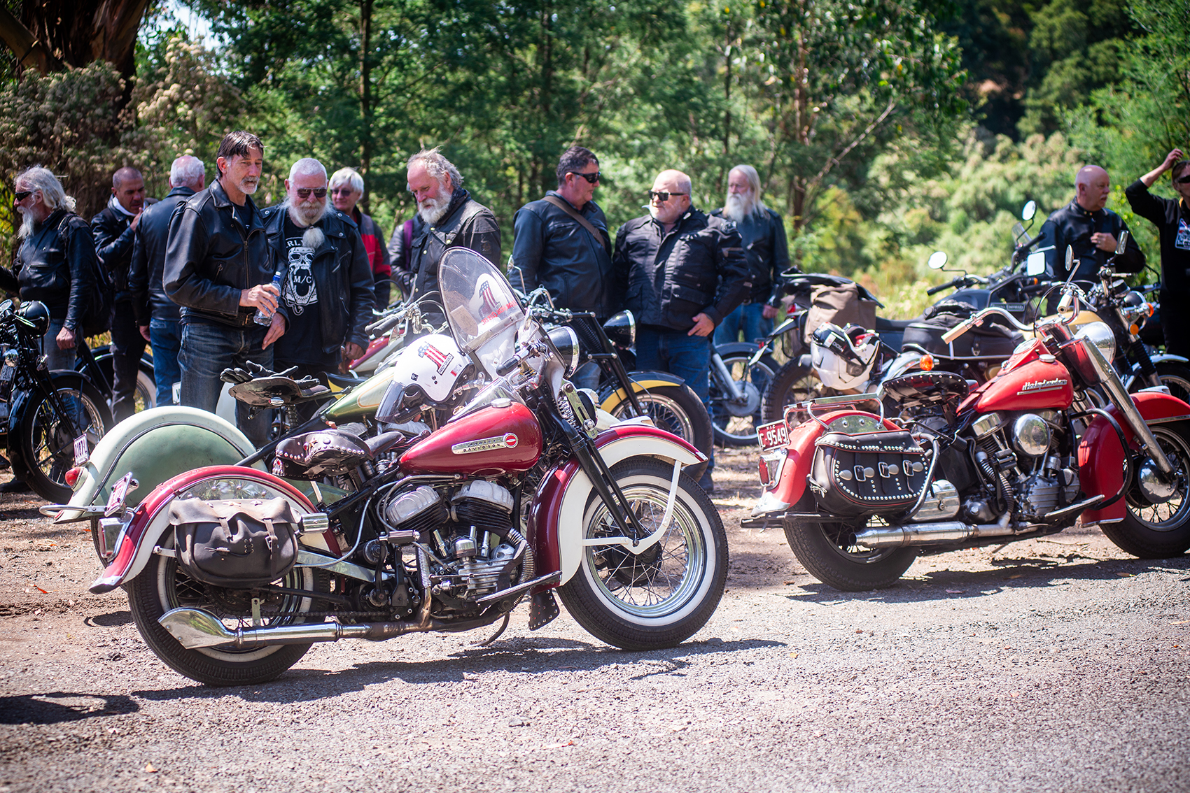 vintage harley davidson motorcycle