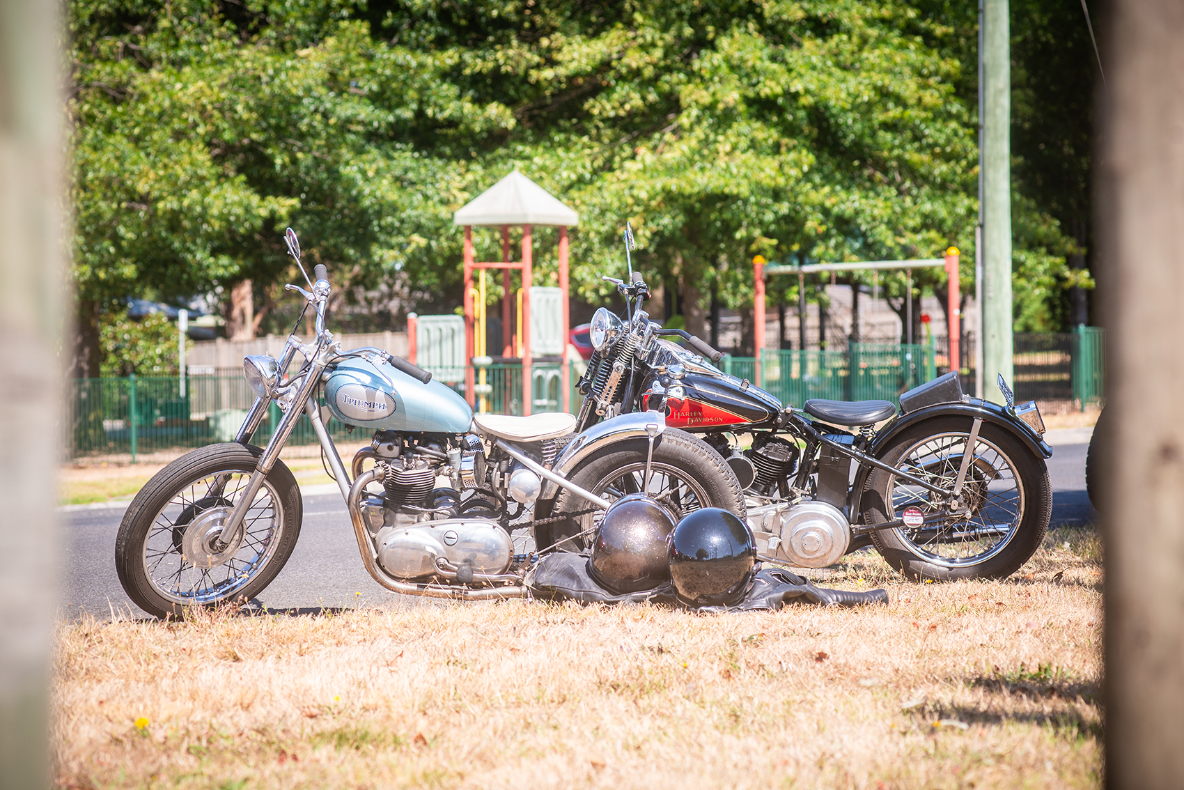 vintage harley davidson motorcycle