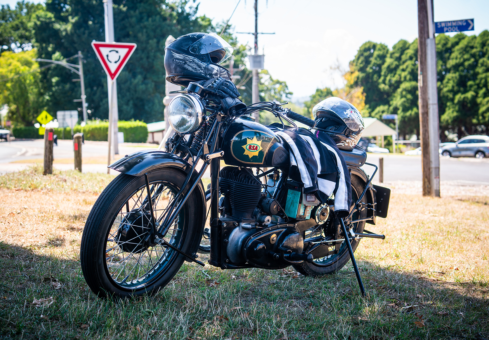 vintage bsa motorcycle