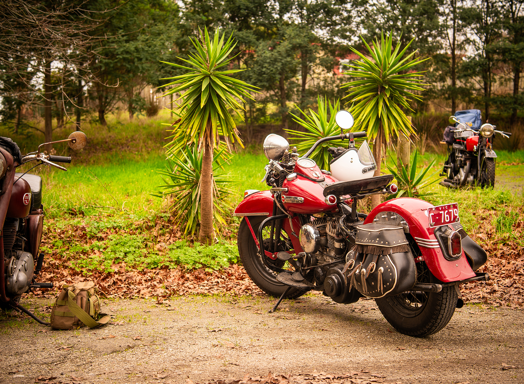 vintage harley davidson motorcycle