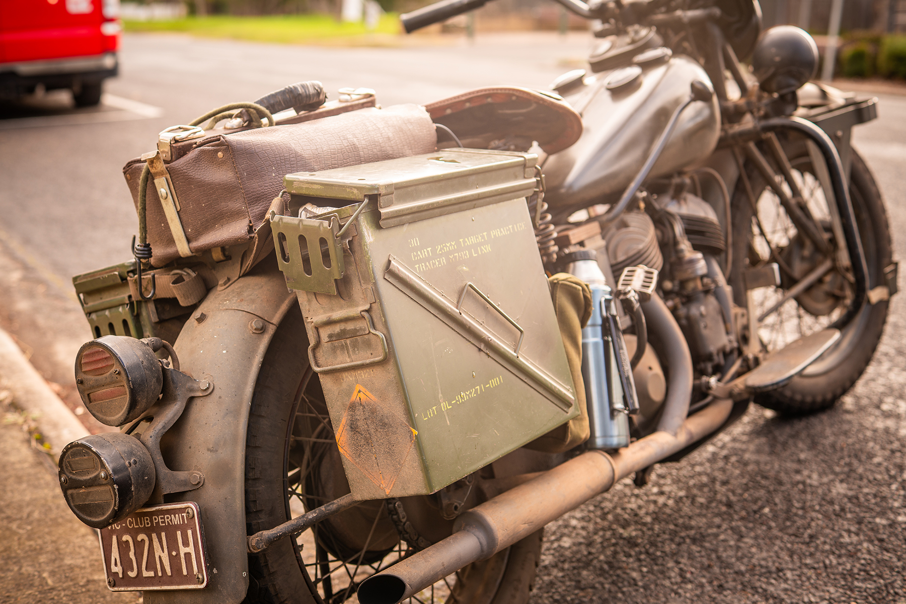 vintage indian motorcycle green